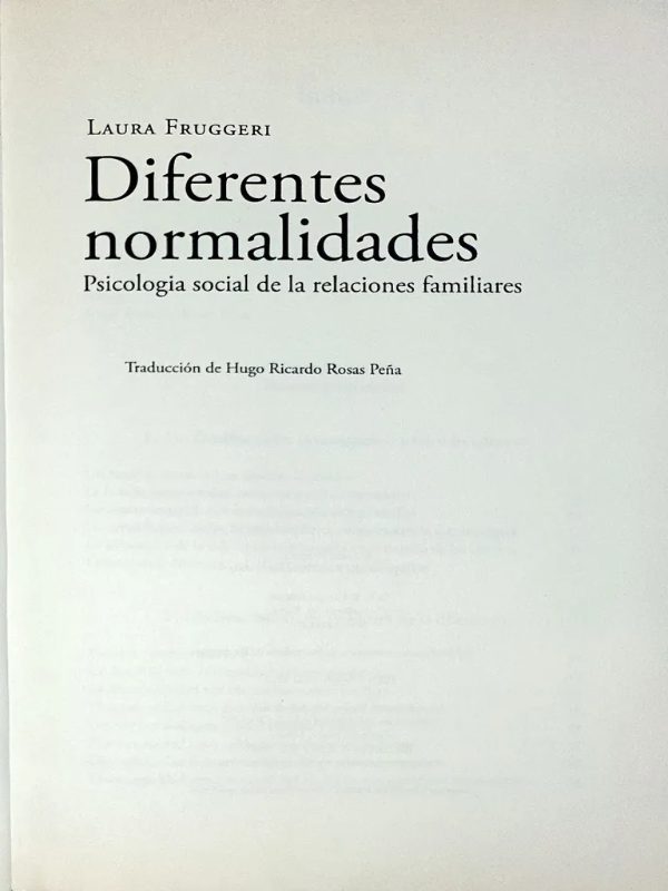 Diferentes normalidades: discontinuidades familiares y modelos de análisis